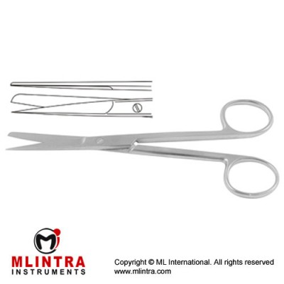 Deaver Opearting Scissor Straight - Sharp/Blunt Stainless Steel, 14 cm - 5 1/2"